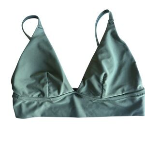 Aerie triangle bikini top Green‎ Size Large